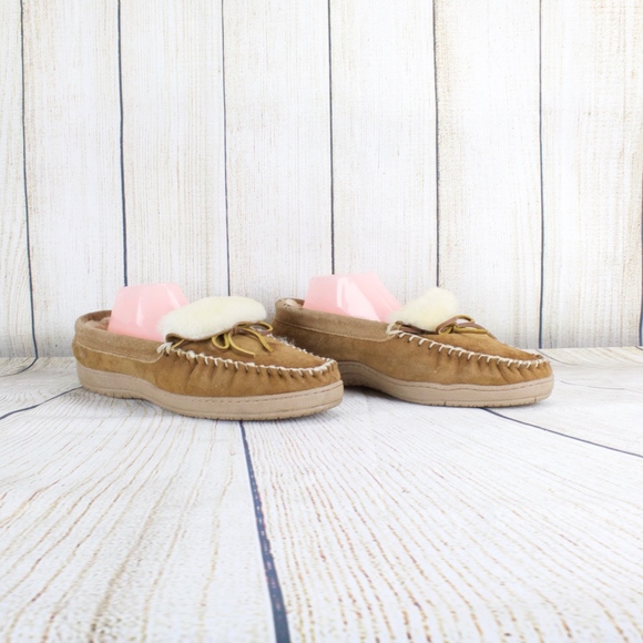 Appalachian Trail Shearling Loafer Slippers Sz 12 - Picture 7 of 8